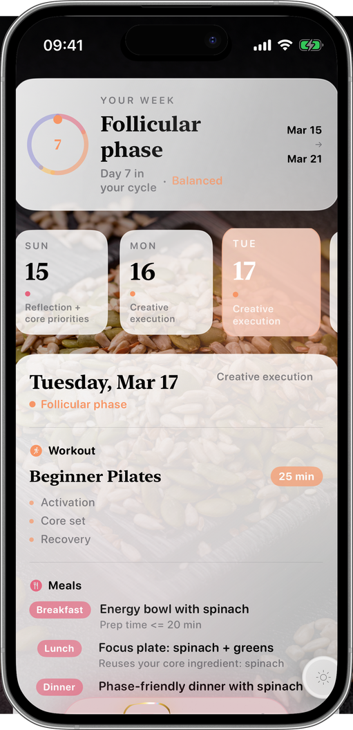 See your whole week at a glance